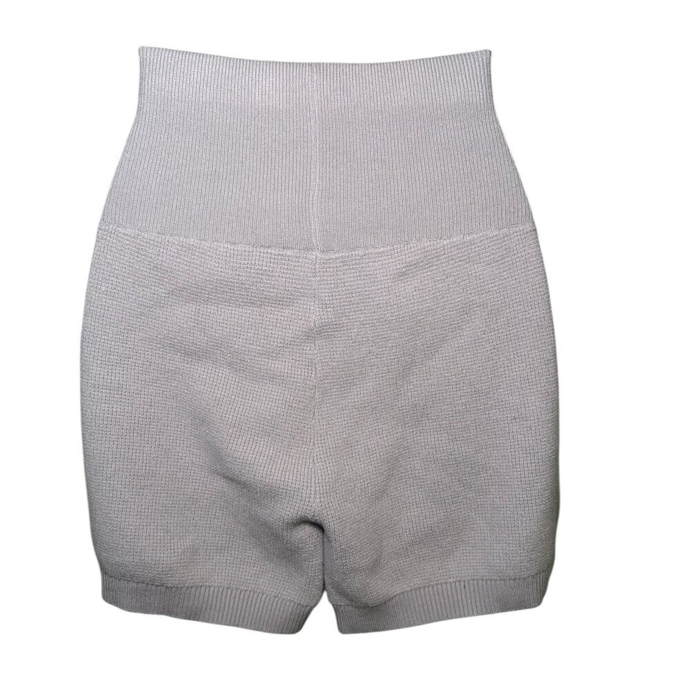 Adyson Parker Gray High Waisted Knit Shorts Medium Sample - Picture 4 of 5